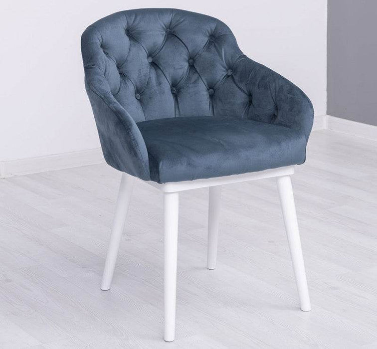 Chesterfield Stuhl aus Massivholz in verschiedenen Farben | Lounge Sessel kaptioniert - Rot