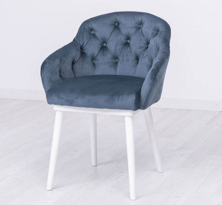 Chesterfield Stuhl aus Massivholz in verschiedenen Farben | Lounge Sessel kaptioniert - Rot