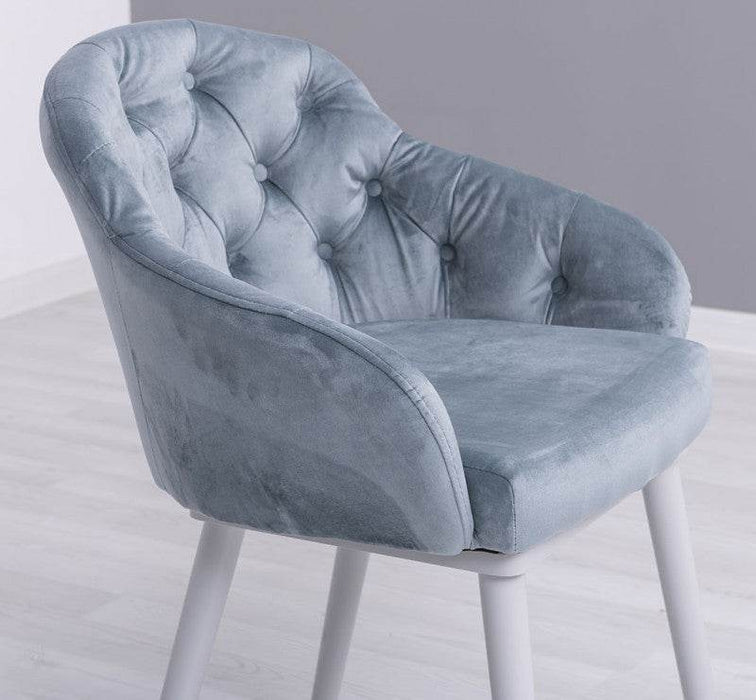 Chesterfield Stuhl aus Massivholz in verschiedenen Farben | Lounge Sessel kaptioniert - Rot