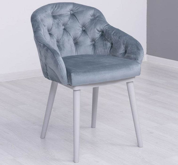 Chesterfield Stuhl aus Massivholz in verschiedenen Farben | Lounge Sessel kaptioniert - Rot