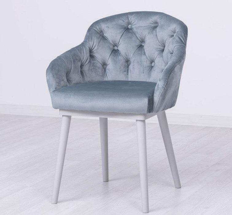 Chesterfield Stuhl aus Massivholz in verschiedenen Farben | Lounge Sessel kaptioniert - Rot