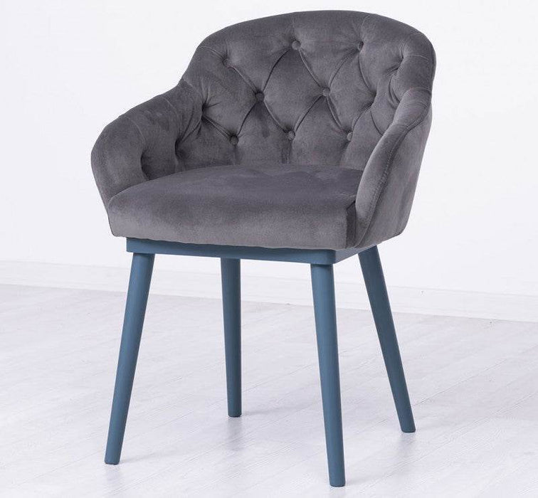 Chesterfield Stuhl aus Massivholz in verschiedenen Farben | Lounge Sessel kaptioniert - Rot