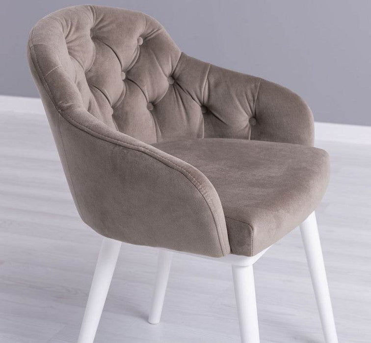 Chesterfield Stuhl aus Massivholz in verschiedenen Farben | Lounge Sessel kaptioniert - Rot