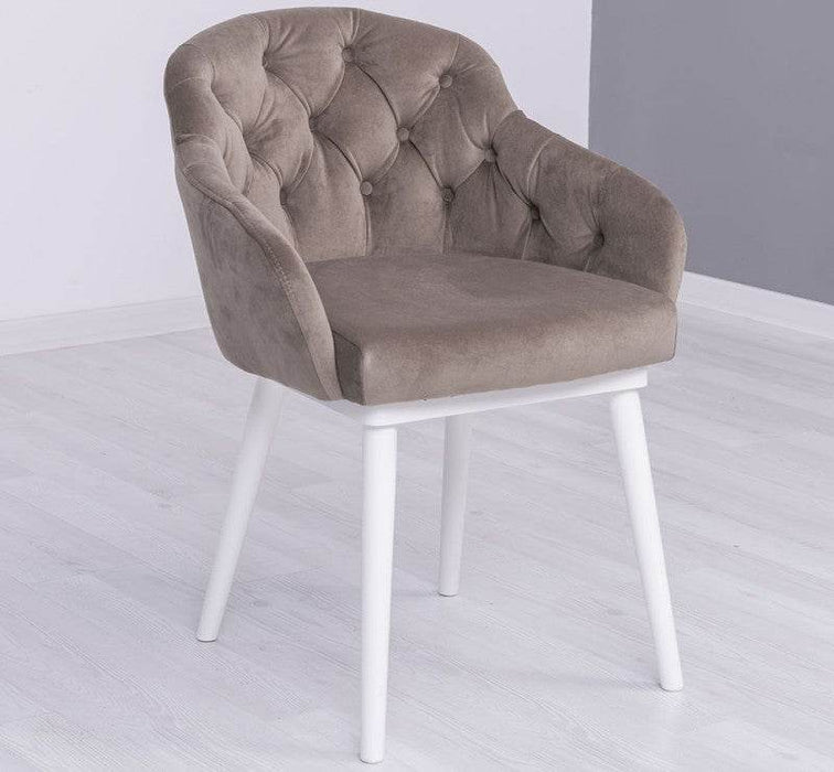 Chesterfield Stuhl aus Massivholz in verschiedenen Farben | Lounge Sessel kaptioniert - Rot
