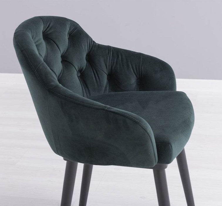 Chesterfield Stuhl aus Massivholz in verschiedenen Farben | Lounge Sessel kaptioniert - Rot