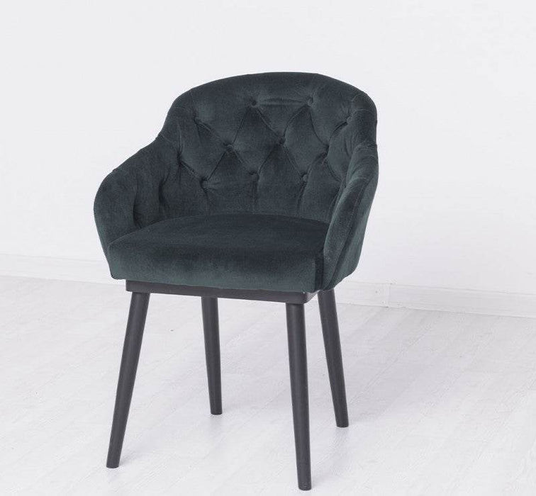 Chesterfield Stuhl aus Massivholz in verschiedenen Farben | Lounge Sessel kaptioniert - Rot