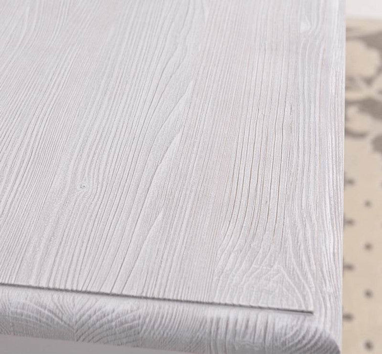 Esstisch aus Massivholz in verschiedenen Größen - 80 x 80 x 78 / Weiß | Eiche gewachst