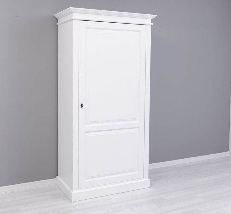 Vintage Kleiderschrank aus Massivholz in verschiedenen Farben - Weiß