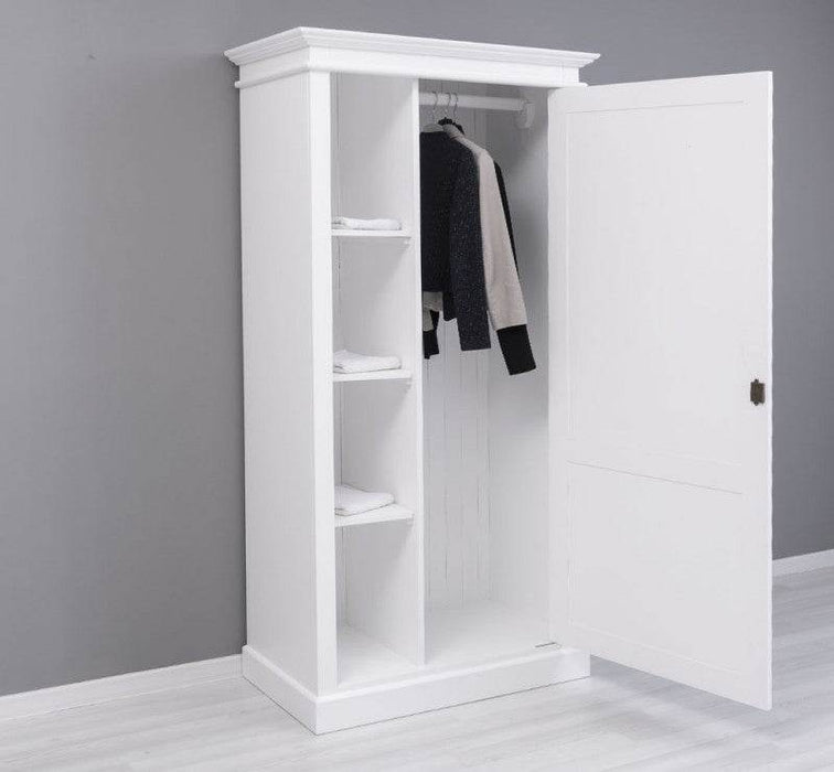 Vintage Kleiderschrank aus Massivholz in verschiedenen Farben - Weiß
