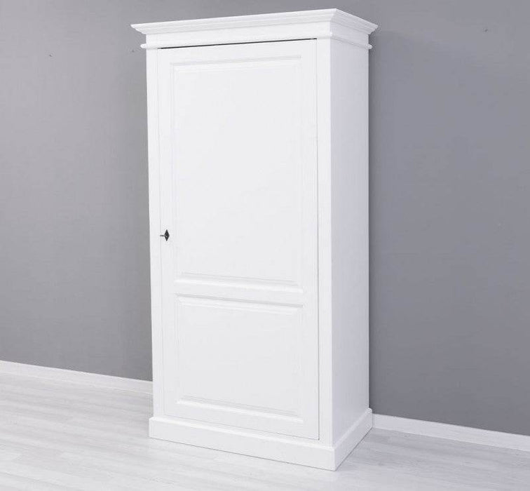 Vintage Kleiderschrank aus Massivholz in verschiedenen Farben - Weiß