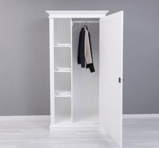 Vintage Kleiderschrank aus Massivholz in verschiedenen Farben - Weiß