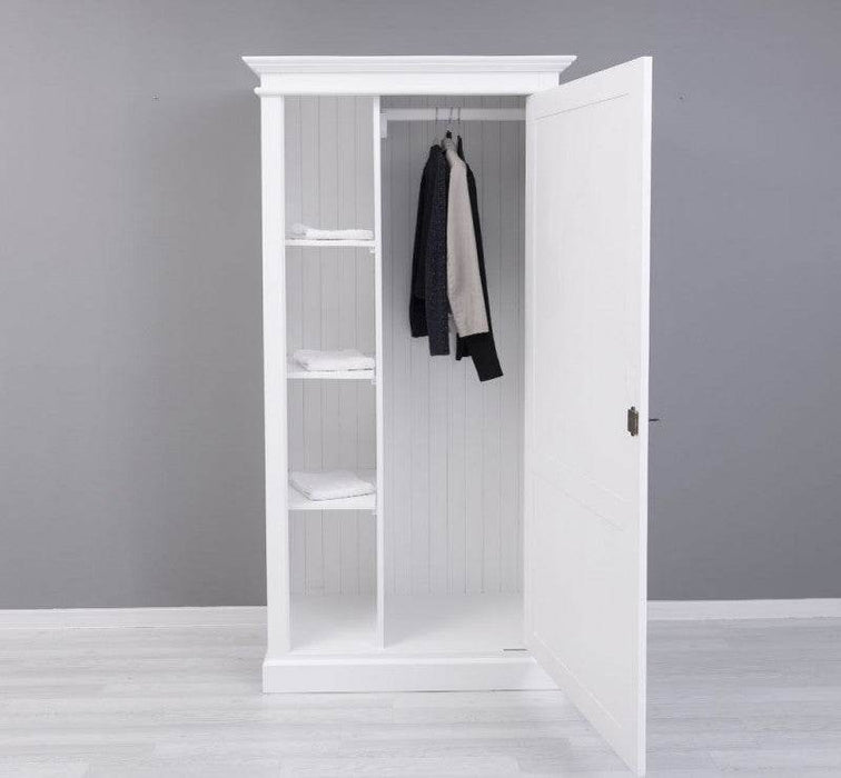 Vintage Kleiderschrank aus Massivholz in verschiedenen Farben - Weiß