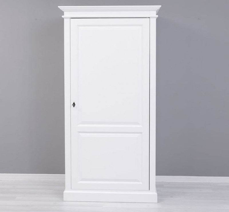 Vintage Kleiderschrank aus Massivholz in verschiedenen Farben - Weiß