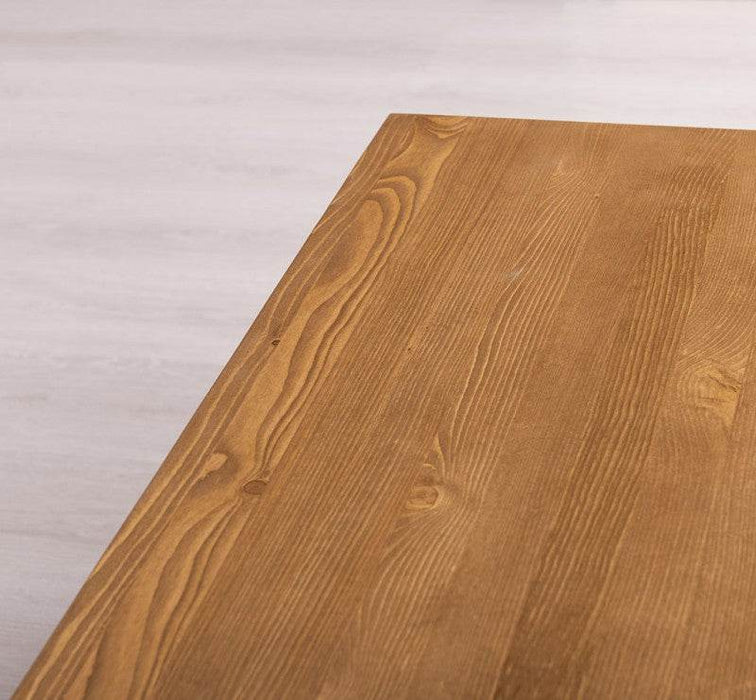 Quadratischer Couchtisch aus Massivholz - Weiß