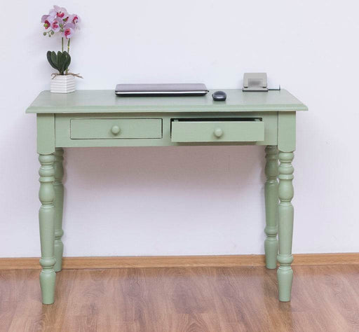 Konsolentisch aus Massivholz - Vintage Schreibtisch mit 2 Schubladen -