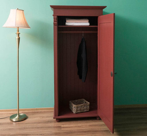 Kleiderschrank aus Massivholz - in verschiedenen Farben - Vintage- Schwarz
