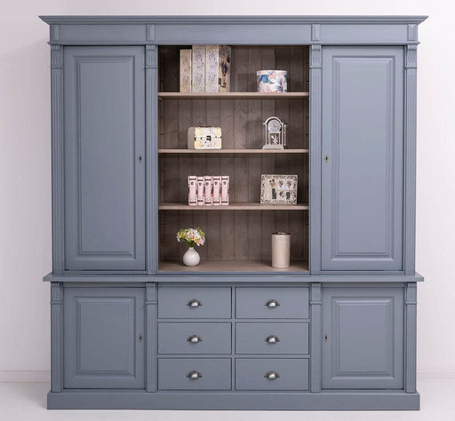 Großer Wohnzimmerschrank aus Massivholz | 2- teilig -