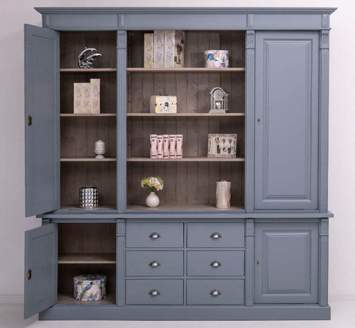 Großer Wohnzimmerschrank aus Massivholz | 2- teilig -