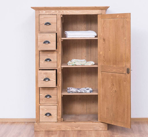 Schrank im Landhausstil aus Massivholz mit 6 Schubladen -