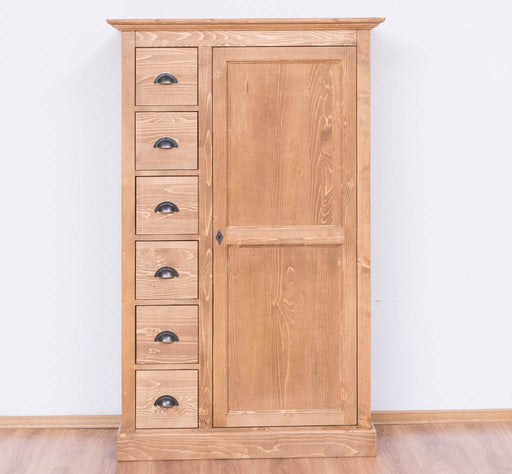 Schrank im Landhausstil aus Massivholz mit 6 Schubladen -