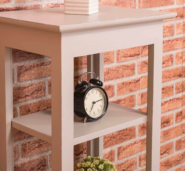 Kleines Regal aus Massivholz im Landhausstil | in verschiedenen Farben - Weiß