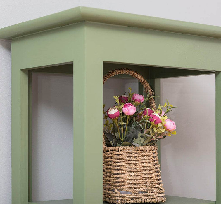 Offenes Regal aus Massivholz in verschiedenen Farben - Beige