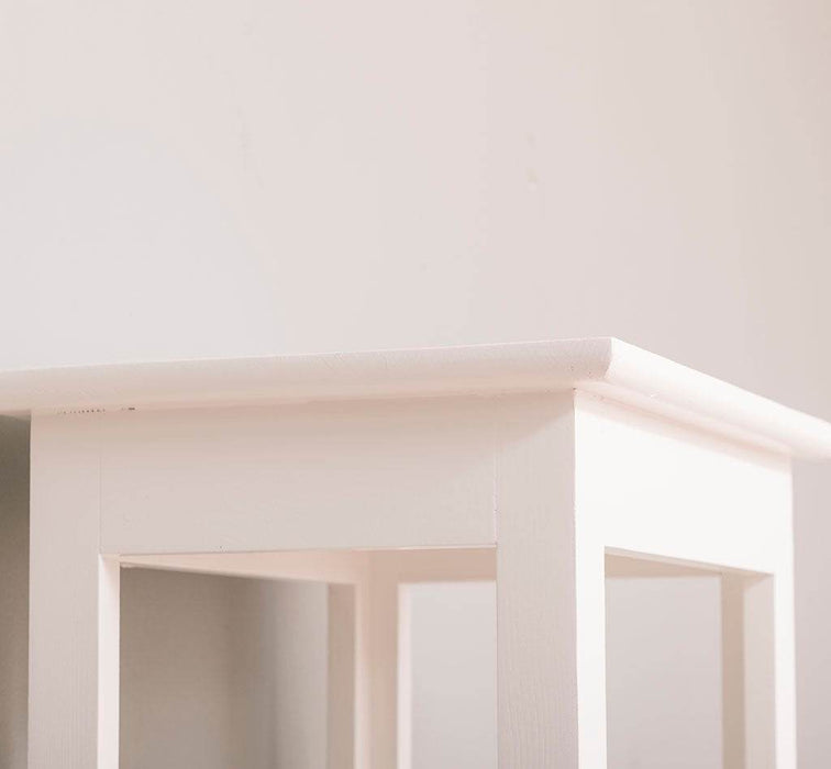 Offenes Regal aus Massivholz in verschiedenen Farben - Beige