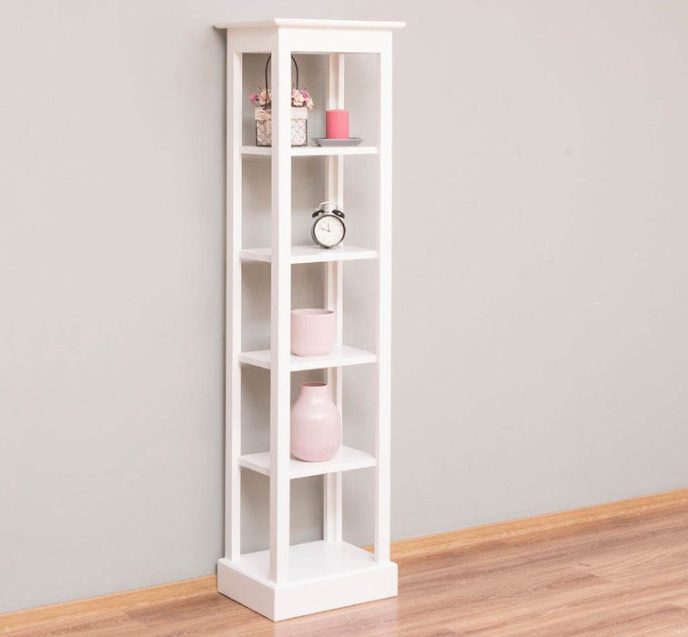 Offenes Regal aus Massivholz in verschiedenen Farben - Beige