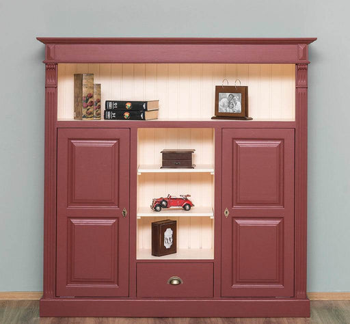 Wohnschrank im Landhausstil aus Massivholz in verschiedenen Farben - Weiß