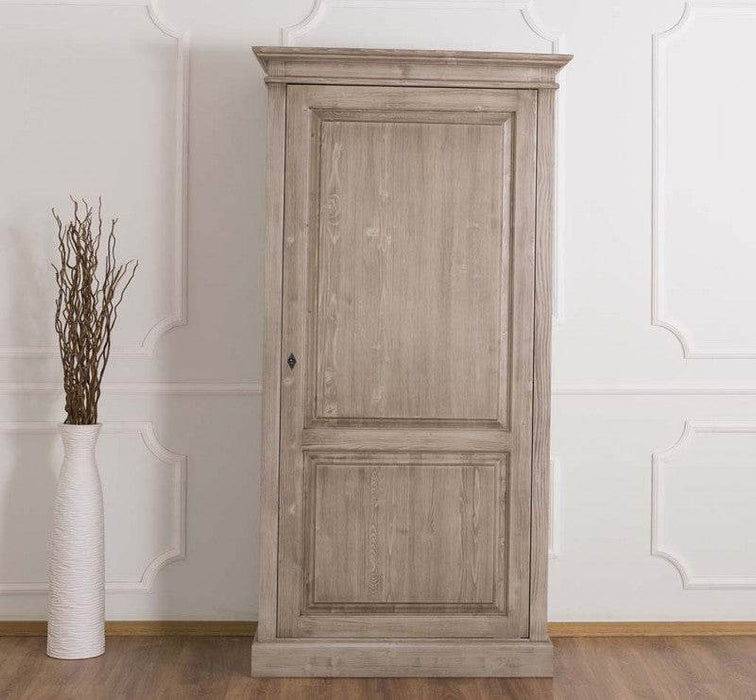 Vintage Kleiderschrank aus Massivholz in verschiedenen Farben - Pinie - gebürstet #2