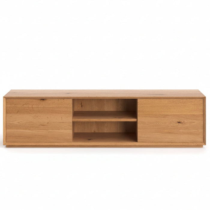 TV-Board aus massiver Eiche |Zwei- oder viertüriges Lowboard Pavo in verschiedenen Größen - 160 x 45 x 43