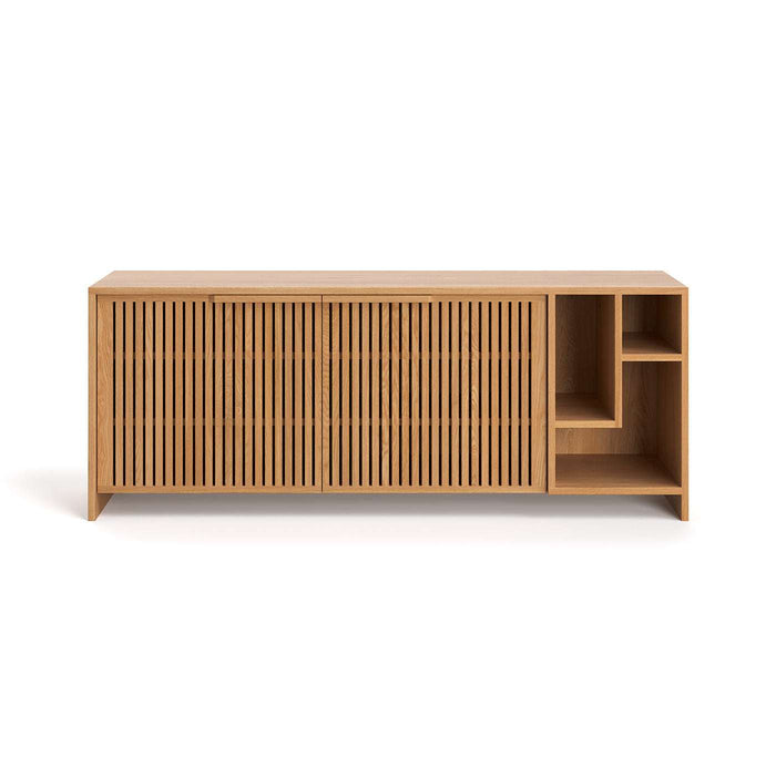 Modernes Sideboard aus massiver Eiche  | Zweitürige Kommode Conte