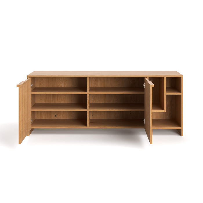 Modernes Sideboard aus massiver Eiche  | Zweitürige Kommode Conte