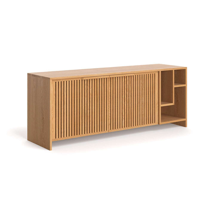 Modernes Sideboard aus massiver Eiche  | Zweitürige Kommode Conte