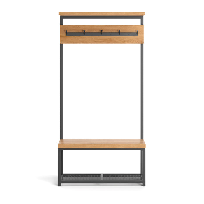 Industrial Garderobe Frame mit Sitzbank und Schuhablage