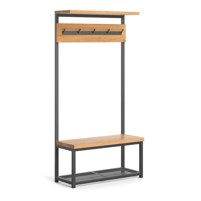 Industrial Garderobe Frame mit Sitzbank und Schuhablage