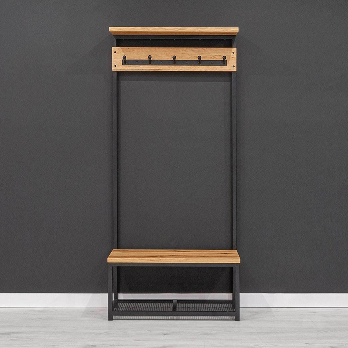 Industrial Garderobe Frame mit Sitzbank und Schuhablage ...