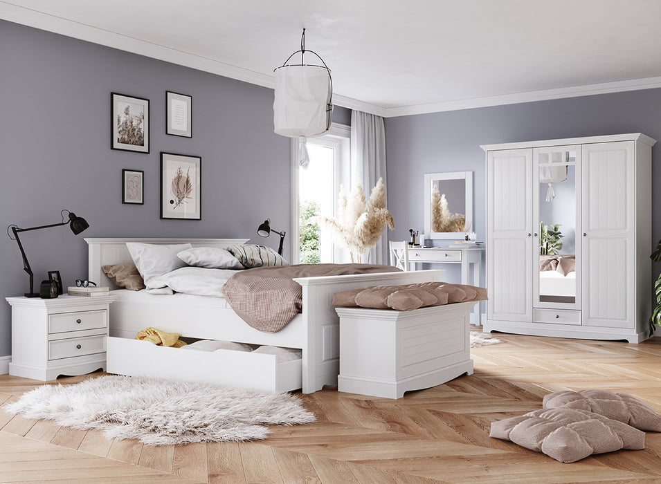 Nachtkonsole Belluno Elegante aus Massivholz
