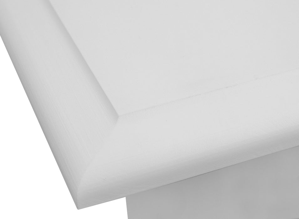Große Kommode Belluno Elegante in Weiß | Sideboard mit drei Schubladen und Türen