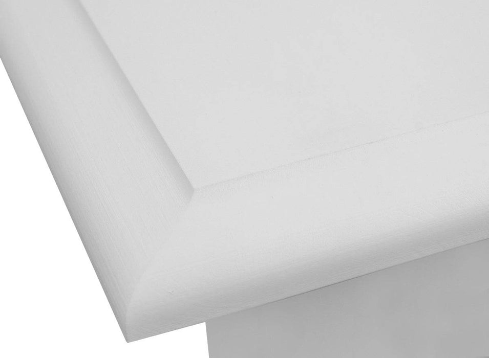 Couchtisch Belluno Elegante aus Massivholz in Weiß - 