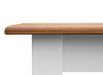 Couchtisch Belluno Elegante aus Massivholz in Weiß - 