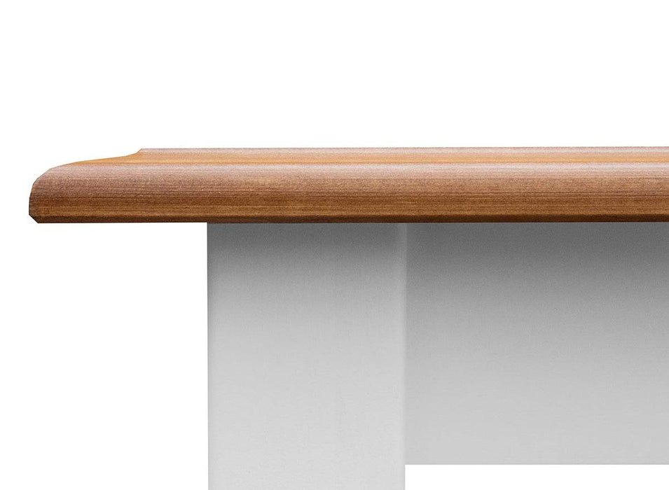 Couchtisch Belluno Elegante aus Massivholz in Weiß - 