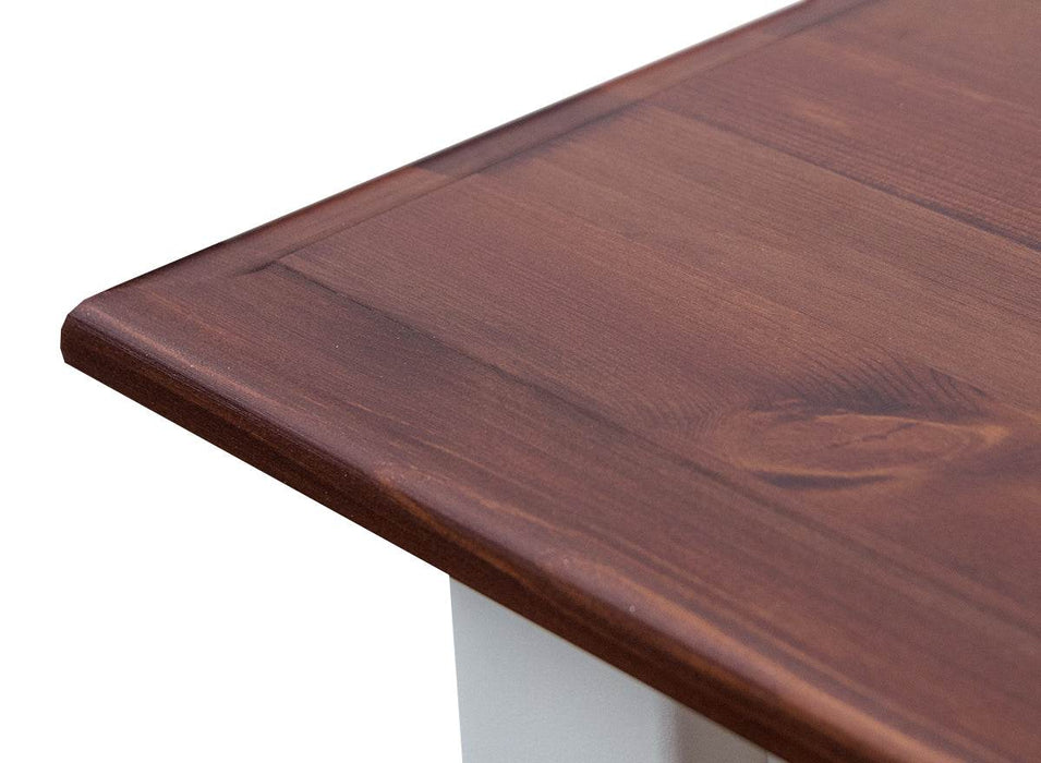 Couchtisch Belluno Elegante aus Massivholz in Weiß - 
