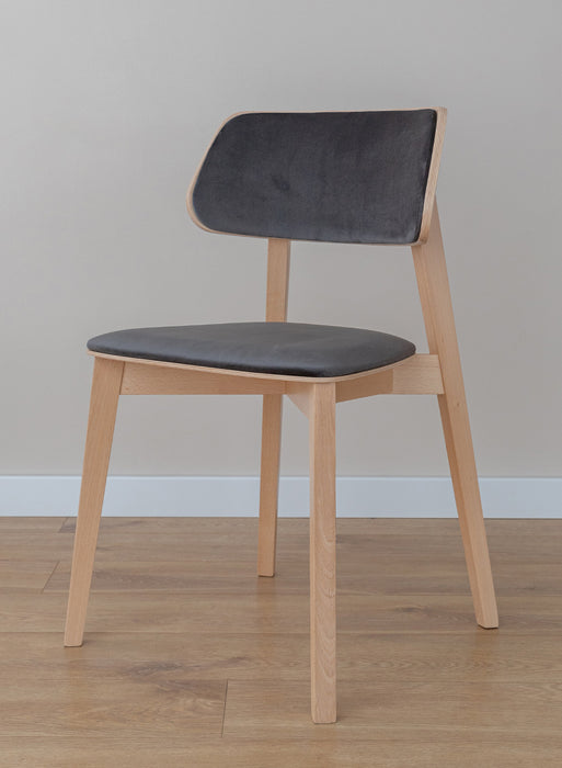 Esszimmerstuhl aus Massivholz | Minimalistischer Polsterstuhl Como