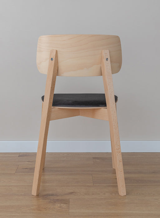 Esszimmerstuhl aus Massivholz | Minimalistischer Polsterstuhl Como