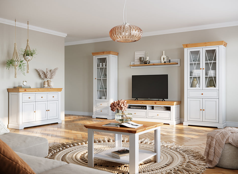 Kleiner Couchtisch aus Massivholz | Beistelltisch Marone Elite
