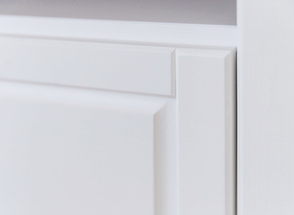 Kleines TV-Board aus Massivholz | Lowboard Marone Elite Tabacco mit zwei Schubladen