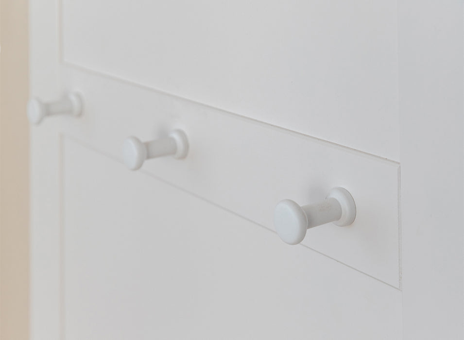 Garderobenpanel aus Massivholz | Hängegarderobe Marone Elite mit 8 Haken