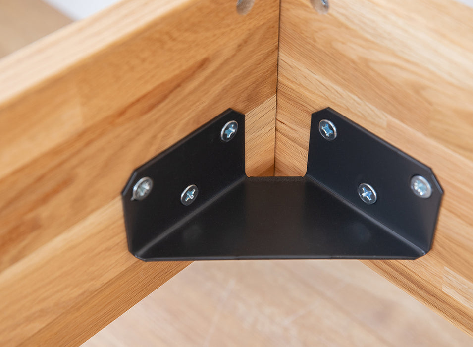 Modernes Bett aus massiver Eiche | Doppelbett Toretta