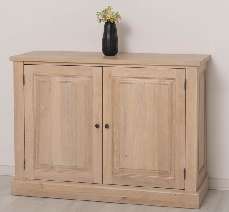 Kleine Kommode aus Eiche | Massiver Eichenschrank mit zwei Türen